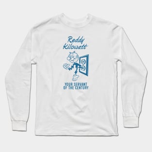 Reddy Kilowatt - Vintage Retrocolor Blue Long Sleeve T-Shirt